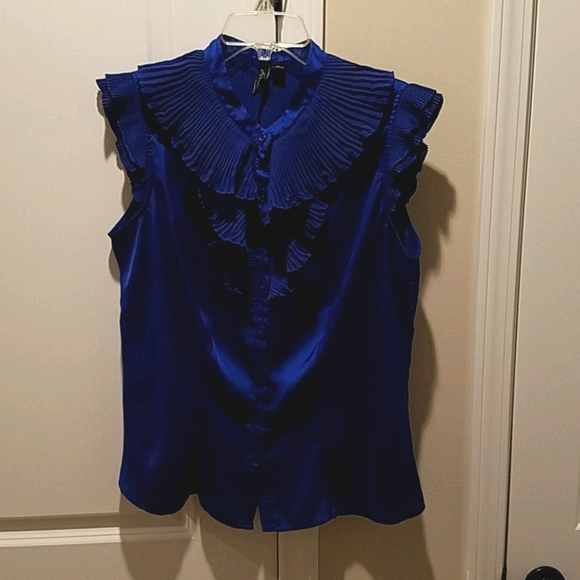 Essentials by Milano Tops - Essentials Milano blue blouse